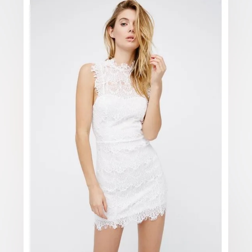 NWT Intimately Free People White Lace Daydreamer Dress, Size M